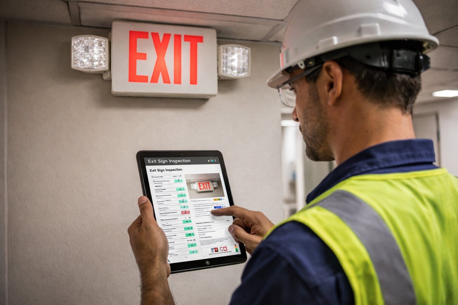 Security Inspection Sign Call Now for Exit Sign Inspection in Florida Avoid Fines | Exit Sign ...